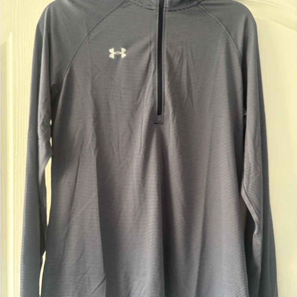 LOT OF 2 Under Armour Gray & Blue Performance Jacket with Quarter-Zip